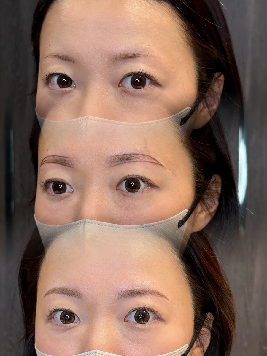 眉アートメイク Before / After
