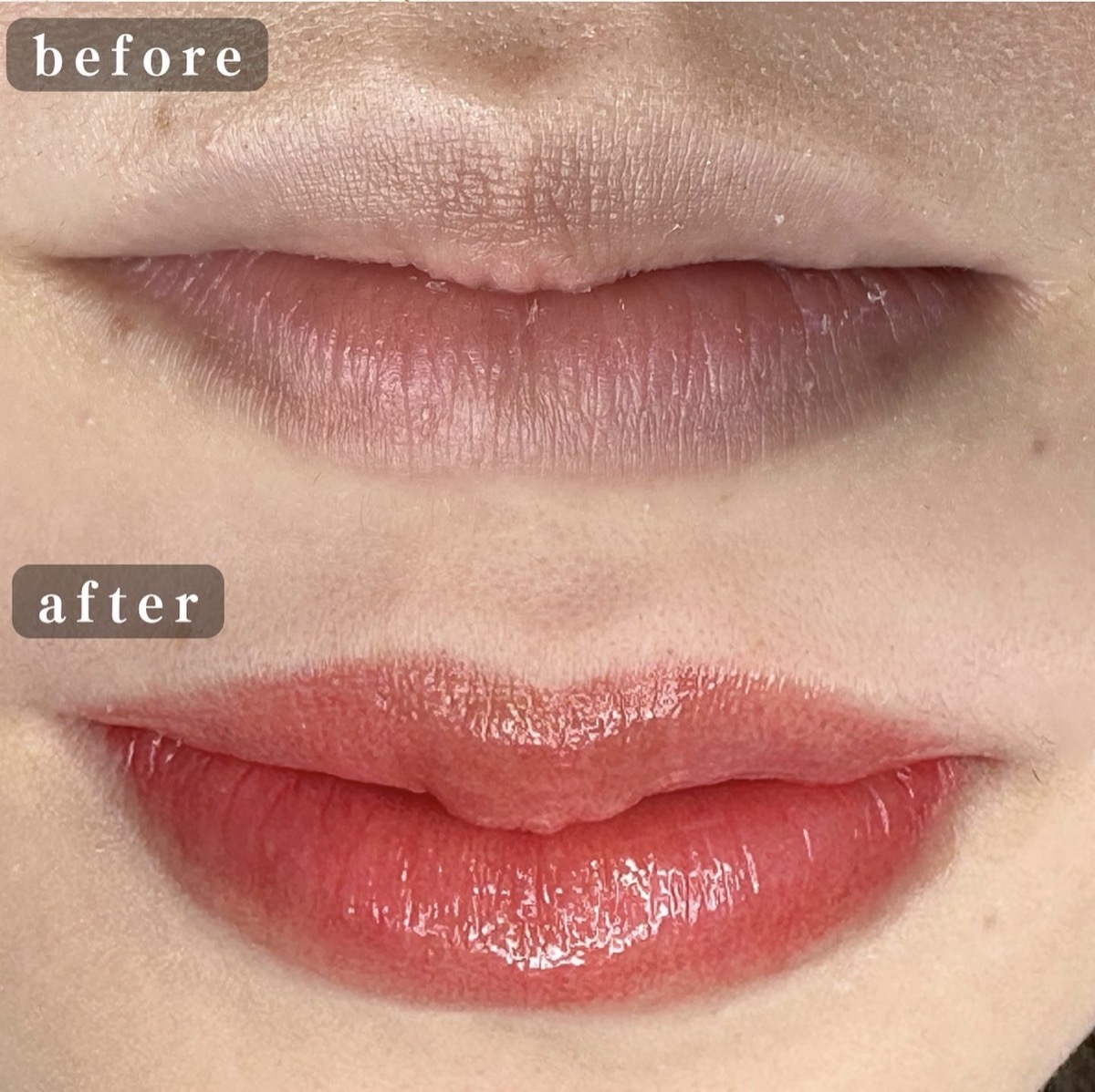 リップアートメイク Before / After